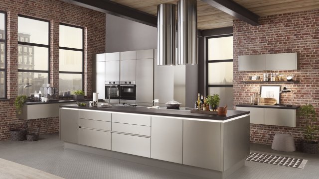 Кухня Nobilia Inox 216 Кухня Nobilia Inox 216